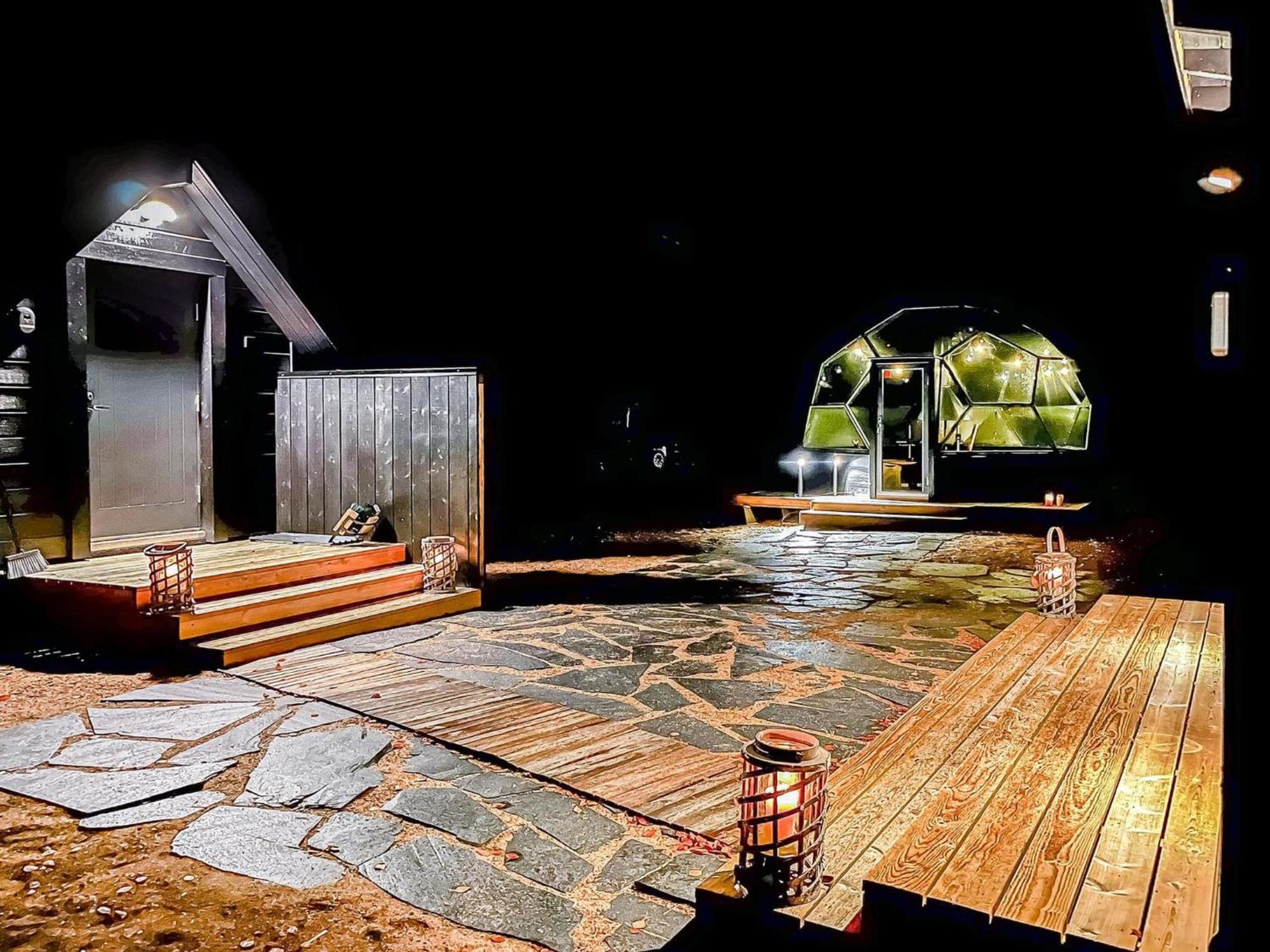 Holiday Home Samruam B Aurora Cabin By Interhome ซาลลา ภายนอก รูปภาพ
